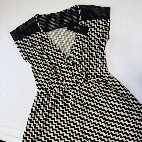 Rhapsody Dresses & Skirts - NWT Rhapsody Black‎  Chevron Cocktail Dress Evening Dressy Women's Size Large